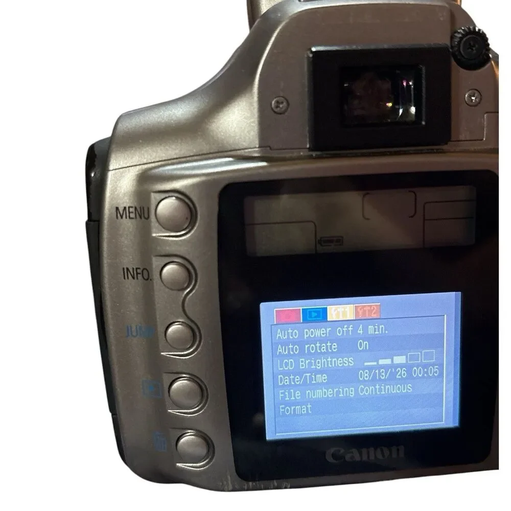 Canon EOS Digital Rebel 300D DSLR Camera Bundle 2 Batteries/ Charger Strap Cable